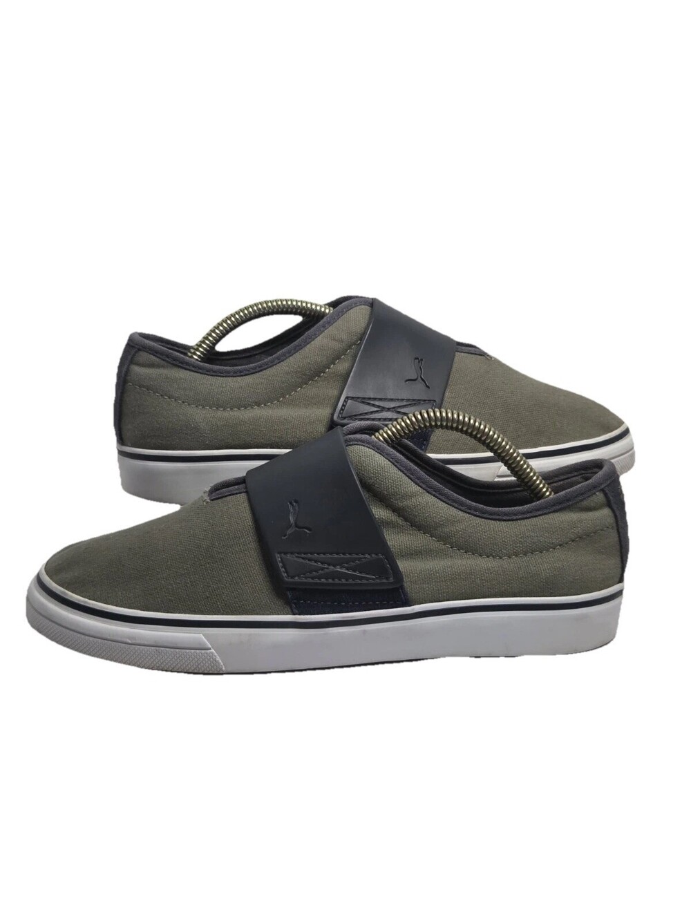 Puma El Rey II Slip On Olive Green NavyMen Size 7 Walking Casual Shoes Sneakers